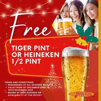 Georges-Free-Tiger-Pint-or-Heineken-Promo-350x350 29 Nov-30 Dec 2023: Georges Free Tiger Pint or Heineken Promo