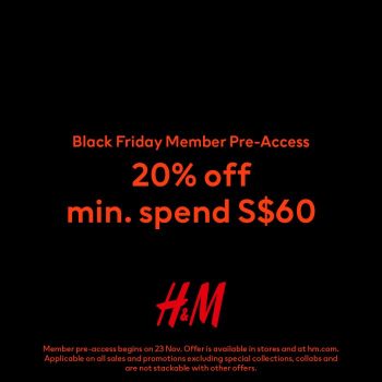 HM-Member-Pre-access-Black-Friday-Sale-1-350x350 23 Nov 2023 Onward: H&M Member Pre-access Black Friday Sale