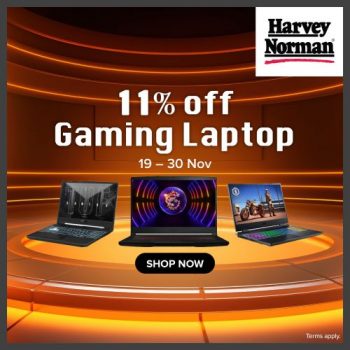 Harvey-Norman-11-OFF-Gaming-Laptop-Promotion-350x350 19-30 Nov 2023: Harvey Norman 11% OFF Gaming Laptop Promotion