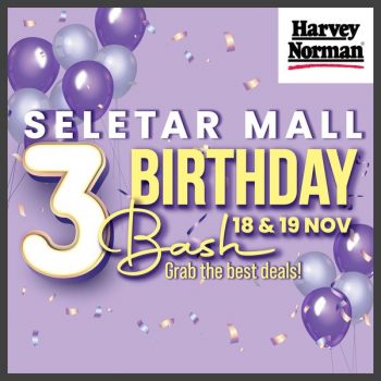Harvey-Norman-3rd-Birthday-Bash-Special-at-Seletar-Mall-350x350 18-19 Nov 2023: Harvey Norman 3rd Birthday Bash Special at Seletar Mall