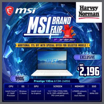 Harvey-Norman-MSI-Brand-Fair-Deal-1-350x350 1-30 Nov 2023: Harvey Norman MSI Brand Fair Deal