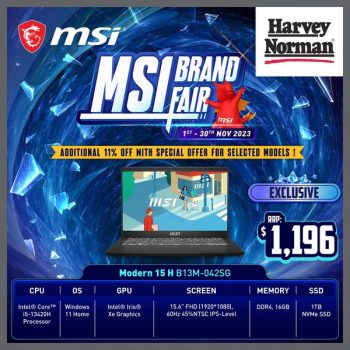 Harvey-Norman-MSI-Brand-Fair-Deal-350x350 1-30 Nov 2023: Harvey Norman MSI Brand Fair Deal