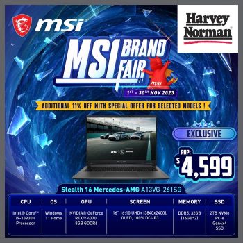 Harvey-Norman-MSI-Brand-Fair-Sale-350x350 1-30 Nov 2023: Harvey Norman MSI Brand Fair Sale