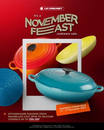 Le-Creuset-November-Feast-Cookware-Sale-350x438 1-7 Nov 2023: Le Creuset November Feast Cookware Sale