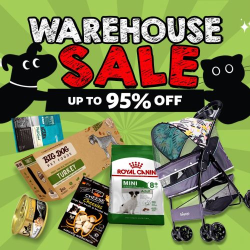 Pets-Station-Warehouse-Sale 1-3 Dec 2023: Pets' Station Warehouse Sale! Up to 95% OFF Pet Products & Food