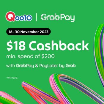 Qoo10-GrabPay-Promo-350x350 Now till 30 Nov 2023: Qoo10 GrabPay Promo