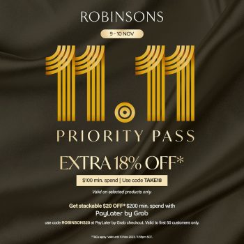 Robinsons-11.11-Sale-350x350 9-10 Nov 2023: Robinsons 11.11 Priority Pass Sale