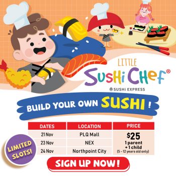 Sushi-Express-Little-Sushi-Chef-350x350 21-24 Nov 2023: Sushi Express Little Sushi Chef
