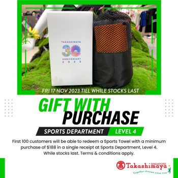 Takashimaya-Free-Sports-Towel-Promotion-350x350 17 Nov 2023 Onward: Takashimaya Free Sports Towel Promotion