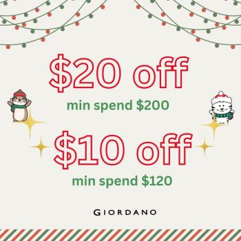 Giordano-20-off-Promo-350x350 27-31 Dec 2023: Giordano $20 off Promo