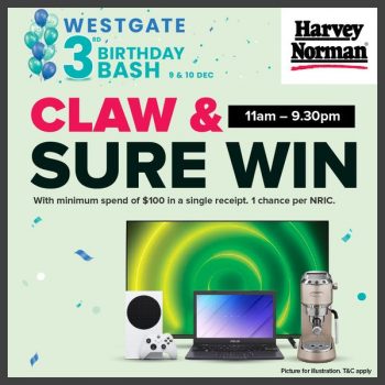 Harvey-Norman-3rd-Anniversary-Special-at-Westgate-1-350x350 9-10 Dec 2023: Harvey Norman 3rd Birthday Bash at Westgate