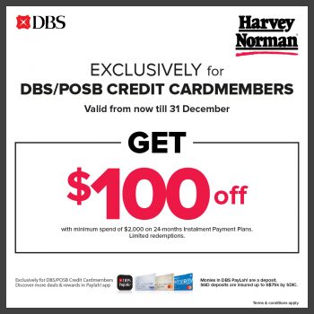 Harvey-Norman-Special-Deal-with-DBS-POSB-350x350 Now till 31 Dec 2023: Harvey Norman Special Deal with DBS/POSB