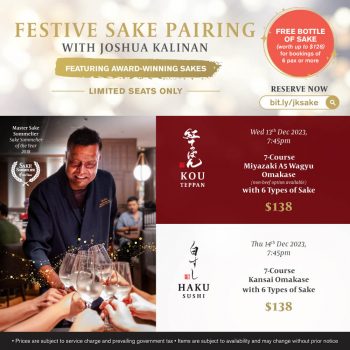 Kou-Teppan-Haku-Sushi-Festive-Sake-Pairing-350x350 13-14 Dec 2023: Kou Teppan & Haku Sushi Festive Sake Pairing