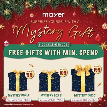 Mayer-Surprise-Yourself-with-a-Mystery-Gift-Christmas-Promotion-350x350 1-25 Dec 2023: Mayer Surprise Yourself with a Mystery Gift Christmas Promotion