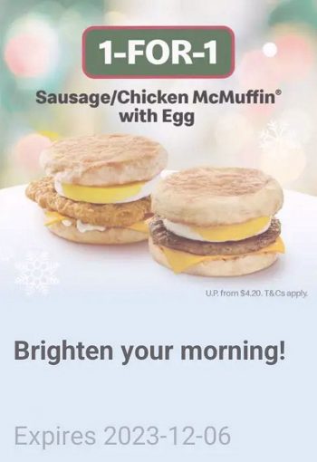 McDonald-Singapore-1-for-1-Christmas-December-2023-Promotion-Buy-1-FREE-1-Food-Promo-b01-350x510 4-8 Dec 2023: Limited Time 1-for-1 Deals: McDonald's App & McDelivery December Festive Promotionin Singapore! Up to 50% OFF