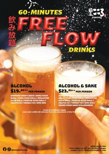 Menya-Kokoro-Free-Flow-Drinks-Promo-350x496 5-31 Dec 2023: Menya Kokoro Free Flow Drinks Promo