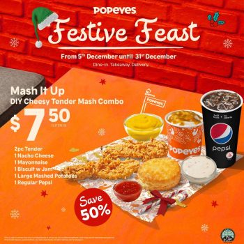 Popeyes-Festive-Feast-Special-350x350 5-31 Dec 2023: Popeyes Festive Feast Special