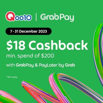 Qoo10-Cashback-Promo-with-GrabPay-350x350 7-31 Dec 2023: Qoo10 Cashback Promo with GrabPay