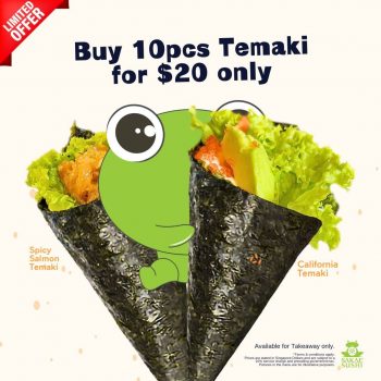 Sakae-Sushi-Temaki-Roll-Promo-350x350 27 Dec 2023 Onward: Sakae Sushi Temaki Roll Promo