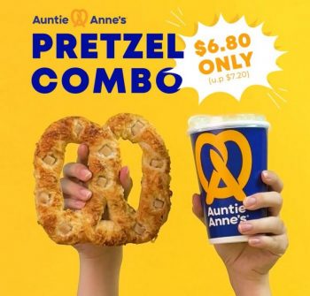 Auntie-Annes-Pretzel-Combo-Saver-for-6.80-Promotion-350x335 19 Jan 2024 Onward: Auntie Anne's - Pretzel Combo Saver for $6.80 Promotion