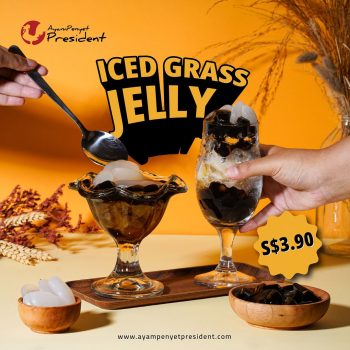 Ayam-Penyet-President-Iced-Grass-Jelly-for-just-3.90-Promo-350x350 8 Jan 2024 Onward: Ayam Penyet President - Iced Grass Jelly for just $3.90 Promo