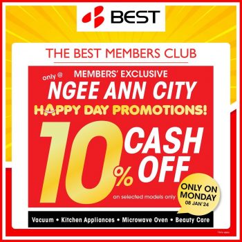 BEST-Denki-Members-Exclusive-Happy-Day-Promotions-350x350 8 Jan 2024: BEST Denki  - Members Exclusive Happy Day Promotions