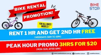 Bike-Stop-Rent-1-Hour-and-Get-2nd-Hour-Free-at-SAFRA-Punggol-350x190 2 Jan-31 Mar 2024: Bike Stop - Rent 1 Hour and Get 2nd Hour Free at SAFRA Punggol