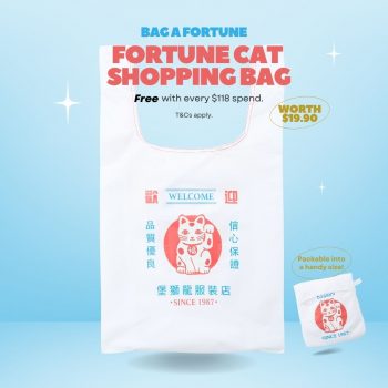 Bossini-Get-Free-Fortune-Cat-Shopping-Bag-350x350 4 Jan 2024 Onward: Bossini - Get Free Fortune Cat Shopping Bag