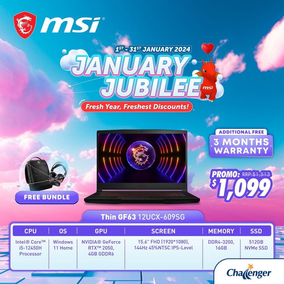 131 Jan 2024 Challenger MSI January Jubilee Special SG