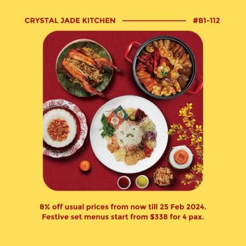 Crystal-Jade-8-Off-Usual-Price-Promo-350x350 Now till 25 Feb 2024: Crystal Jade - 8% Off Usual Price Promo