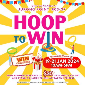 DAISO-HOOP-TO-WIN-at-Jurong-Point-350x350 19-21 Jan 2024: DAISO - HOOP TO WIN at Jurong Point