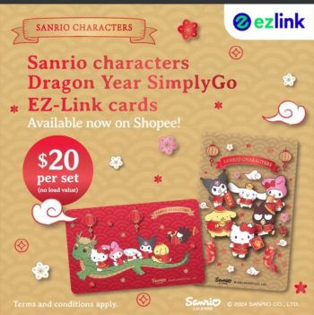 EZ-Link-New-Sanrio-Characters-Dragon-Year-SimplyGo-EZ-Link-Cards-350x351 5 Jan 2024 Onward: EZ-Link - New Sanrio Characters Dragon Year SimplyGo EZ-Link Cards