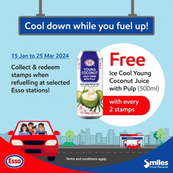 Esso-Free-Ice-Cool-Young-Coconut-Juice-With-Pulp-for-Smiles-Members-350x350 15 Jan-25 Mar 2024: Esso - Free Ice Cool Young Coconut Juice With Pulp for Smiles Members
