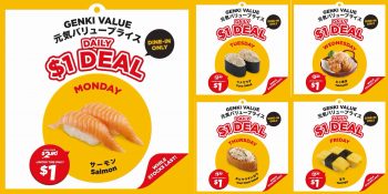 Genki-Sushi-Enjoy-Daily-1-Deal-350x175 8 Jan-2 Feb 2024: Genki Sushi - Enjoy Daily $1 Deal