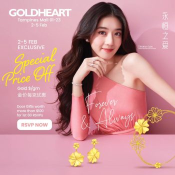 Goldheart-60-off-Sale-at-Tampines-Mall-350x350 2-5 Feb 2024: Goldheart Jewelry Special Price Sale - Up to 60% off at Tampines Mall