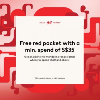 HM-Members-Free-CNY-Red-Packets-and-Mandarin-Orange-Carrier-Promotion-350x350 11 Jan 2024 Onward: H&M - Members Free CNY Red Packets and Mandarin Orange Carrier Promotion