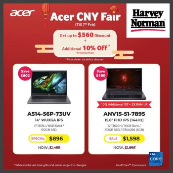 Harvey-Norman-Acer-CNY-Fair-1-350x350 Now till 7 Feb 2024: Harvey Norman - Acer CNY Fair