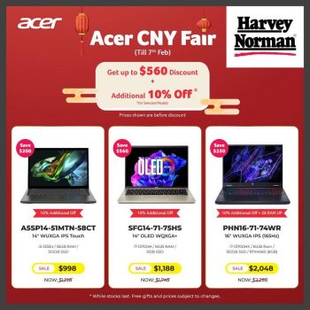 Harvey-Norman-Acer-CNY-Fair-2-350x350 Now till 7 Feb 2024: Harvey Norman - Acer CNY Fair