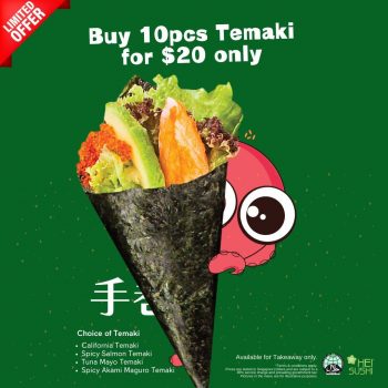 Hei-Sushi-Temaki-Promo-350x350 Now till 2 Jan 2024: Hei Sushi Temaki Promo