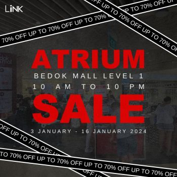 LINK-outlet-Atrium-Sale-at-Bedok-Mall-350x350 3-16 Jan 2024: LINK outlet - Atrium Sale at Bedok Mall! Up to 70% OFF