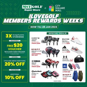 MST-Golf-ilovegolf-Members-Rewards-Sale-at-City-Square-350x350 Now till 28 Jan 2024: MST Golf ilovegolf Members Rewards Sale at City Square