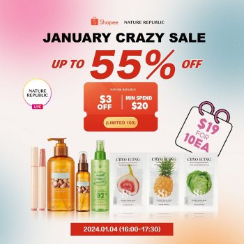 Nature-Republic-January-Crazy-Sale-350x350 4 Jan 2024: Nature Republic January Crazy Sale