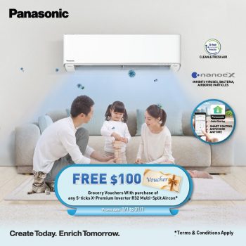Panasonic-Get-100-worth-of-Grocery-Vouchers-350x350 Now till 31 Jan 2024: Panasonic - Get $100 worth of Grocery Vouchers