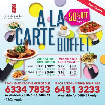 Peach-Garden-A-La-Carte-Buffet-Promotion-350x350 4 Jan 2024 Onward: Peach Garden - A La Carte Buffet Promotion