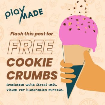 Playmade-Free-Cookie-Crumbs-Promotion-350x350 16-28 Jan 2024: Playmade - Free Cookie Crumbs Promotion