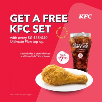 Singtel-Free-KFC-Set-Promo-350x350 Now till 31 Mar 2024: Singtel - Free KFC Set Promo