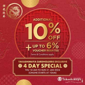 Takashimaya-Cardholders-Exclusive-4-Day-Special-Deal-350x350 18-21 Jan 2024: Takashimaya - Cardholders Exclusive 4 Day Special Deal