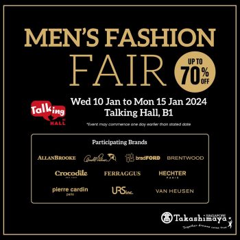 Takashimaya-Mens-Fashion-Fair-350x350 10-15 Jan 2024: Takashimaya - Men's Fashion Fair