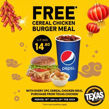 Texas-Chicken-Free-Meal-Promo-350x350 Now till 29 Feb 2024: Texas Chicken - Free Meal Promo