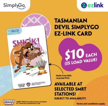 EZ-Link-350x344 5 Feb 2024 Onward: EZ-Link - New Tasmanian Devil SimplyGo Card Promo